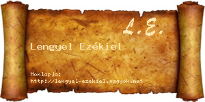 Lengyel Ezékiel névjegykártya